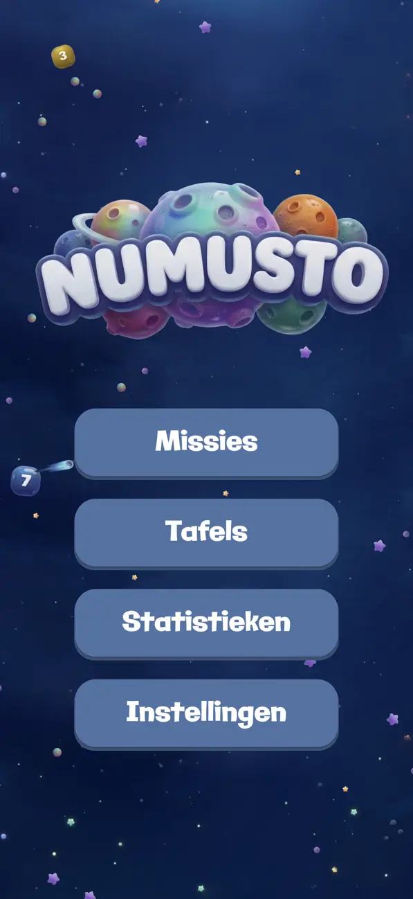 Screenshot van hoofdpagina
